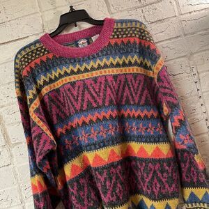 Weekend Gear Vintage 80's Vibrant Sweater Medium